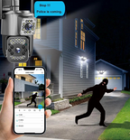 Llévate 3 y Pagá 1 - Cámara de Seguridad Zoom 4K Con Memoria Ilimitada, Doble Lente, Visión Nocturna y Sin Cables + Regalo